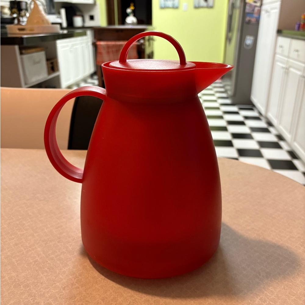 Vintage Alfi Red Carafe with Handle